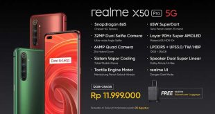 Harga dan Spesifikasi Realme X50 Pro