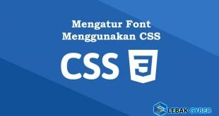 Mengatur Font Menggunakan CSS