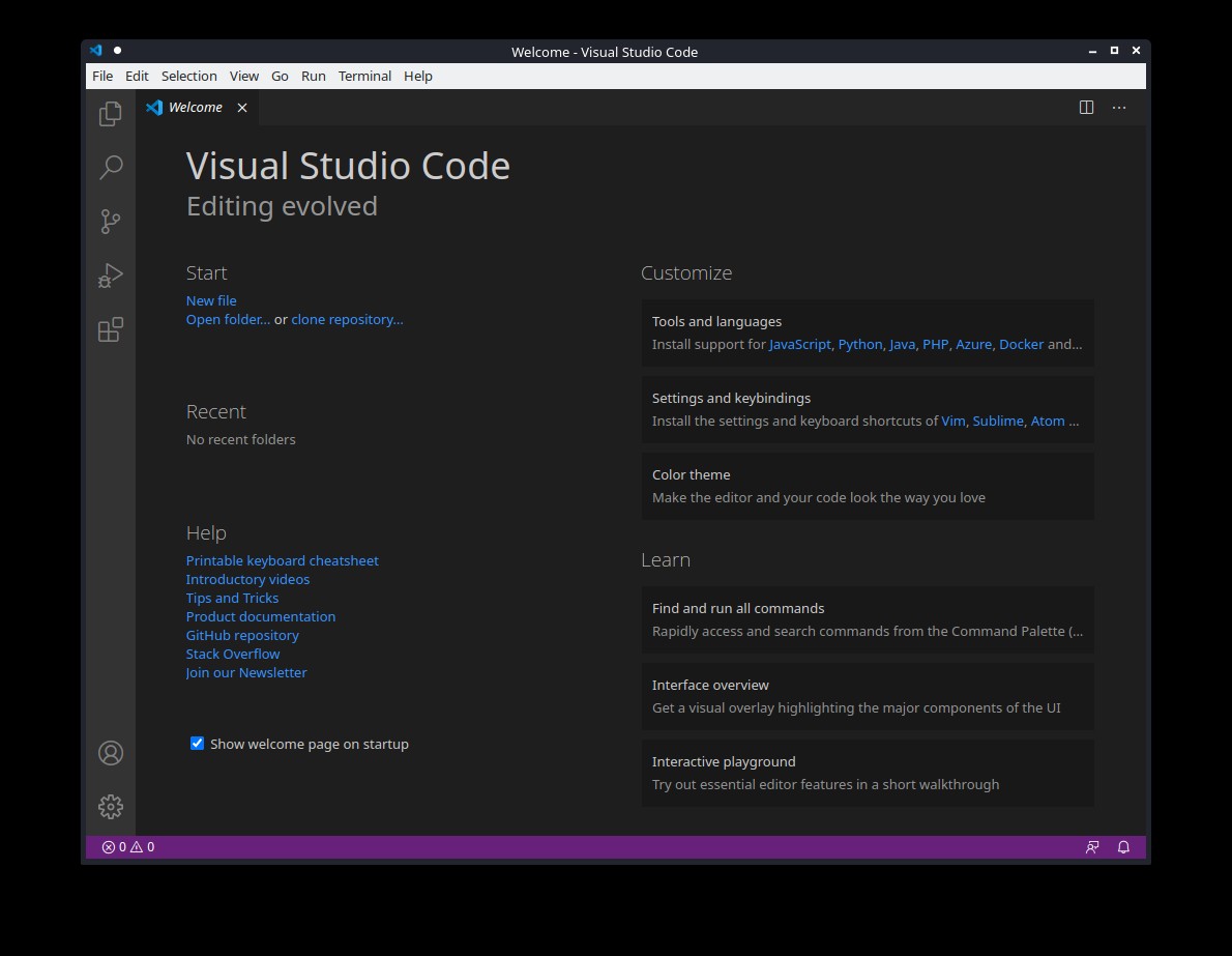 ubuntu visual studio code