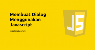 Membuat dialog menggunakan javascript