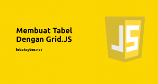 membuat tabel dengan grid.js