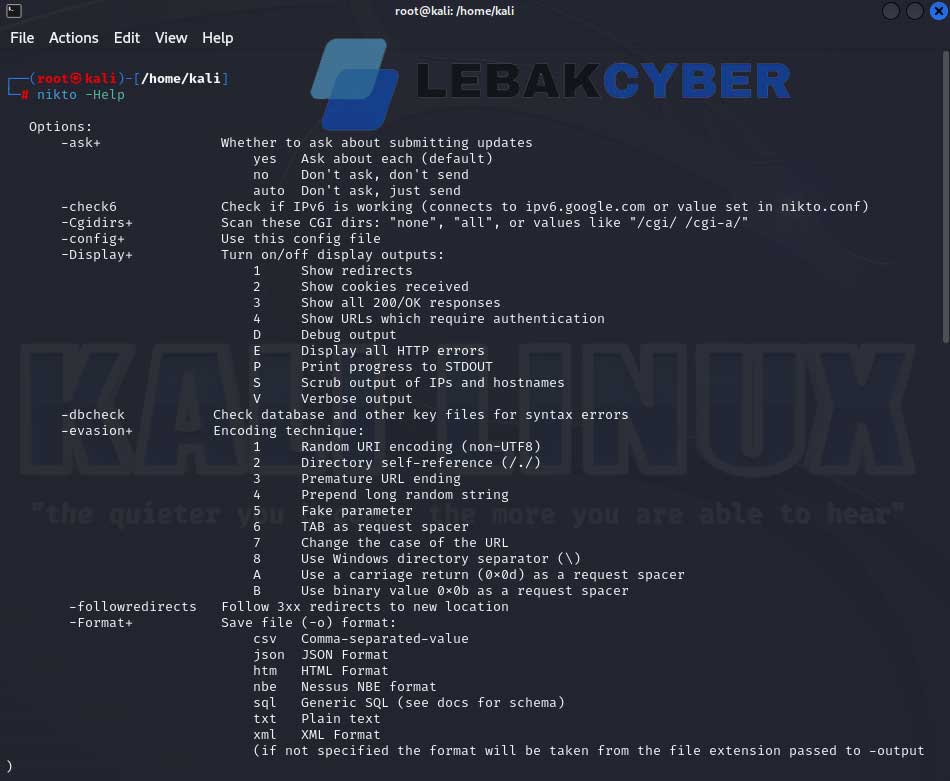 Scan Vulnerability Website Dengan Nikto